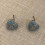 Boucles d'oreilles en forme de cœur bleu Turquoise-UN 5