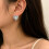 Boucles d'oreilles en forme de cœur bleu Turquoise-UN 6