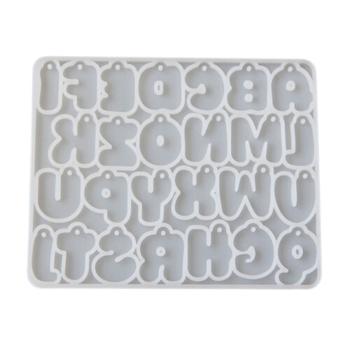 Niedliche Q-Version-Alphabete-Silikonform für DIY-Harzschmuck-L