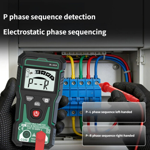 Handheld digitale multimeter 4000 tellingen met hoge precisie, 1