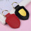 Shield Shape PU Leather Key Holder Hanging Ornament For-White 7