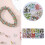 Plastic Glitter Wheel Spacers for DIY Bracelet-10 squares 3
