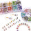 Plastic Glitter Wheel Spacers for DIY Bracelet-10 squares 6