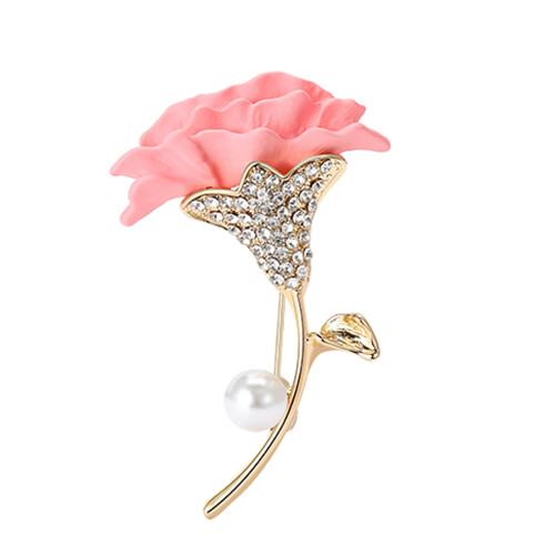 Broche à œillets élégante en alliage, Badge de fleur,-Rose 4269