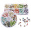 Plastic Glitter Wheel Spacers for DIY Bracelet-10 squares 7