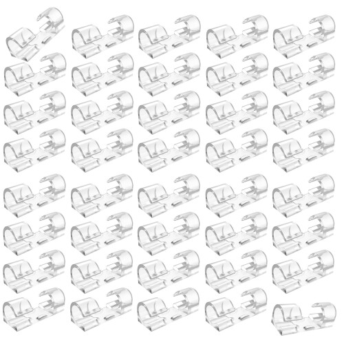Cable Organizers Clip Transparents Auto-Adhesive Wire-2