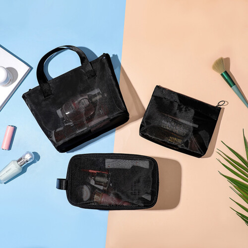 Mesh make-up tas Draagbare make-uptas voor dames Meisjes-8 1