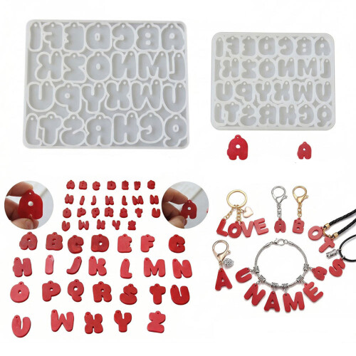 Sturdy Silicone Alphabets Ornaments Molds Unique Accessories-L 2