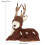 POPETPOP Christmas Deer Ornament Brown Grass Woven Desktop 2