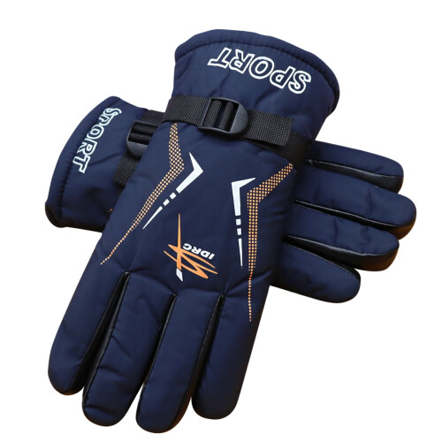 Winter Gloves Touchscreen Warm Waterproof Black 1 Pair 2
