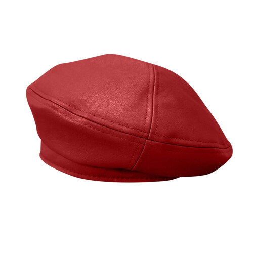 Cappello basco da donna in similpelle stile francese 2