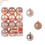 24pcs Rose Gold Christmas Tree Balls 6cm 4