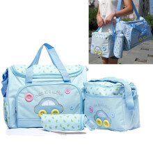 Mochila de maternidade em algodão – Bolsa para bebê com grande capacidade