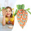 Easter carrot treat bags fabric drawstring 10 pcs 3