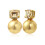 Pearl Stud Earrings in 18K Gold Plated Setting 4