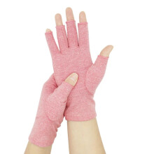 AIGIA Compression Gloves Wrist Support Fingerless for Men