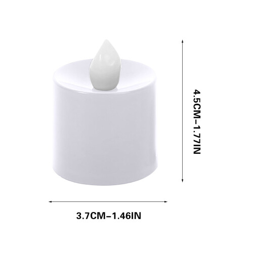 6er-Pack orangefarbene LED-Teelichter mit Kürbismotiv 2