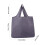 Large Waterproof Foldable Shopping Bag Grey 3