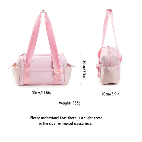 Mini bolsa de ginástica feminina com bolso impermeável. 1