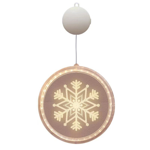 LED Christmas String Lights Battery Powered with Snowflake 1