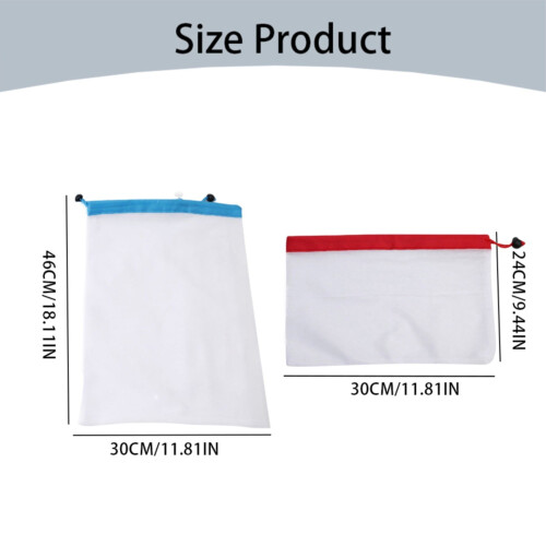 Reusable Mesh Produce Bags with Drawstring – 5 Pack 1