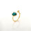 December Birthstone Ring 18K Gold Plated Colored Zircon 1