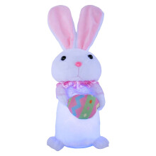 Easter rabbit plush figurine glowing battery-operated 1