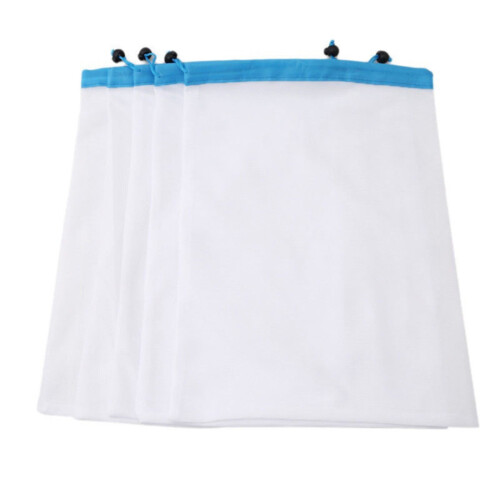 Reusable Mesh Produce Bags with Drawstring – 5 Pack