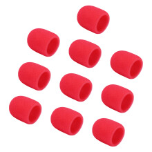 10Pcs Thicken Windscreen Sponge Foam Cover Lightweight-Red