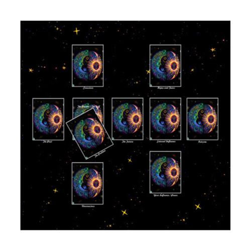 Square Tarot Tablecloth Flannel 50x50cm