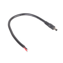 0.25/0.5/1.0m Length Double Insulated DC5521 Male To Bare-25cm