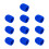 Housse en mousse éponge de remplacement pour Microphone, 10-Bleu 1