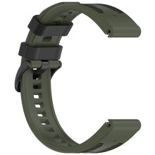 Adjustable Silicone Watchband for Approach S62-green black 26mm