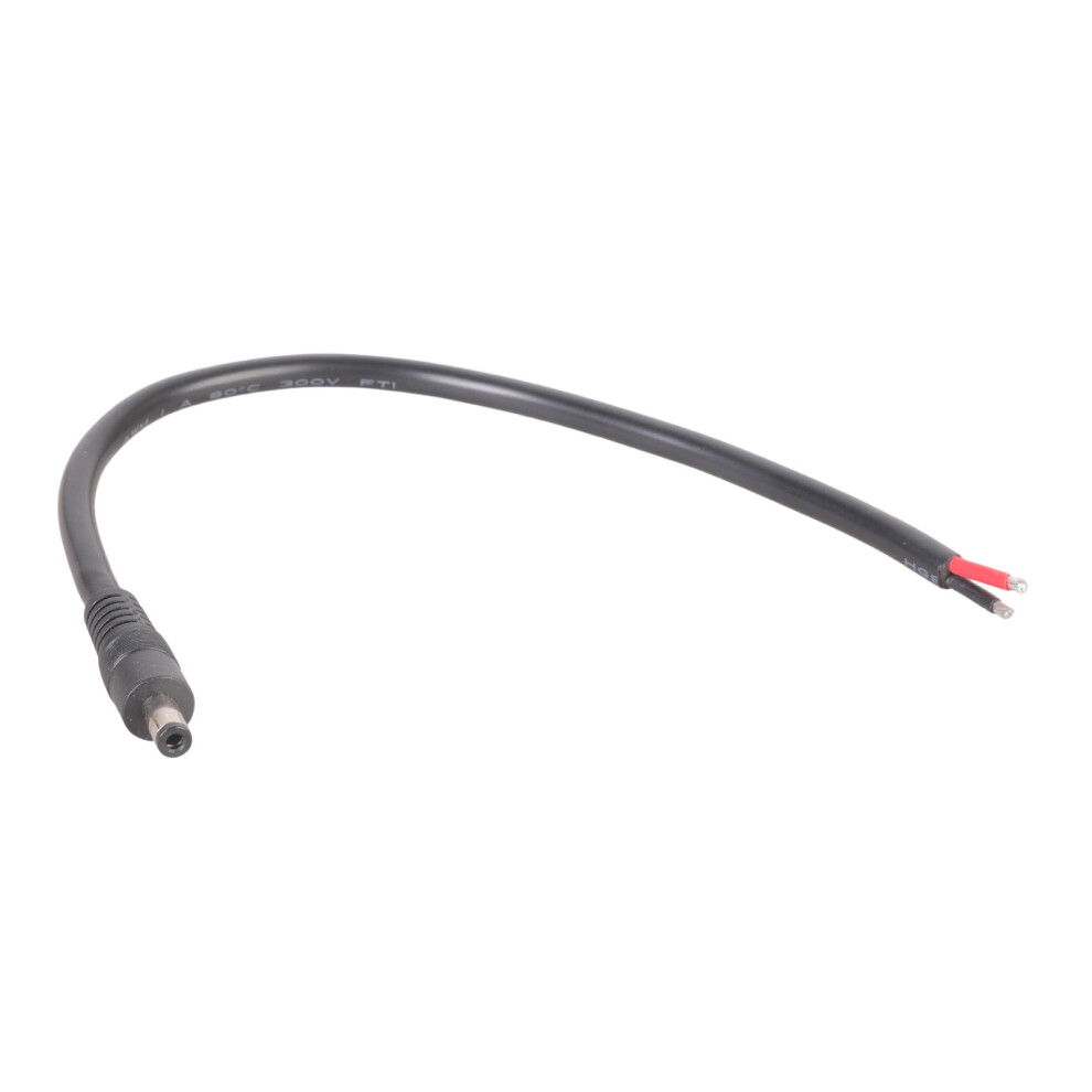 25/50/100Cm Long Dc5521 Male Plug To Bare Wire Power Cable-50Cm Red/Black 7627001521780