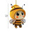 Cartoon Bee Acrylic Pendant 3.14 inch Yellow 3