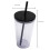 Copo térmico de acrílico transparente com parede dupla e isolamento térmico de 473 ml (16 oz) 2