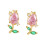 Breloques élégantes en forme de fleur pour écouteurs, Clips-Or 1