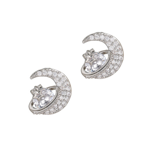 Accessoires d'écouteurs en alliage Star Moon, 2 pièces,-Argent