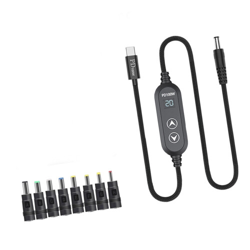 Multiple Voltage Trick Cable With DC5.5X2.1Mm-8 adapters