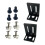 Wireless Microphone Receiver Mounting Kit Ear-lengthen ABS 1