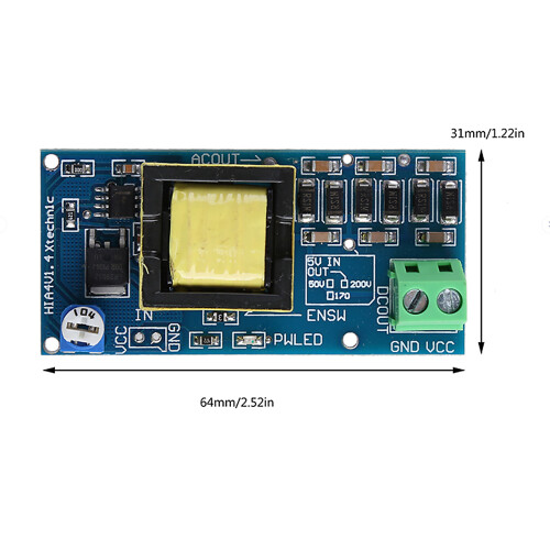 High Efficiency Boost Converter Module 5V To 1000V For 2