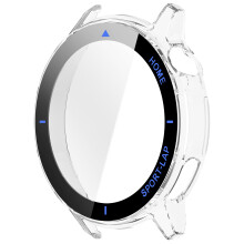 Watch PC Case Tempered Glass Screen Protector-transparent blue