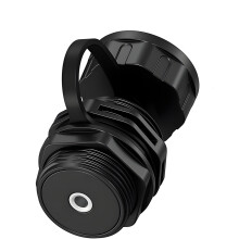 Space Saving 3.5mm 1/8" Panel Socket With Waterproof Cover-1pc