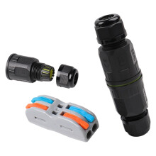 Waterproof Connector 2/3 Pin LED Lamp-color Two in two out