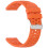 Soft Silicone Watch Straps Belt for Active 3 Adjustable-Orange 1