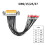 DB15 DB25 Connector Cable With Insulation-1.2m HDB15 female 4