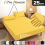 Imperial Rooms (Double, Ochre Yellow) 3 Piece Fitted Sheet Set Bed Sheets & Pillowcases 1