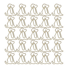 Gouden paperclip voor bijzondere documenten, creatief ontworpen boekenlegger in de vorm van een dier, metalen clip, licht en draagbaar, roestwerende