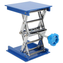 Support de laboratoire de précision, vérin à ciseaux réglable en oxyde d'aluminium assurant un positionnement précis et fluide pour une large