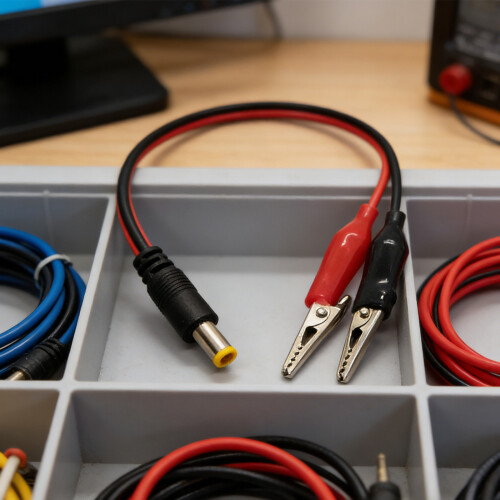 2 stuks efficiënte DC5521 naar krokodillenklem-mannelijk hoofd 2